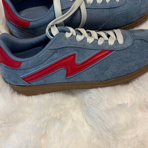 Project Cloud Blue and Red Women's Sneakers
